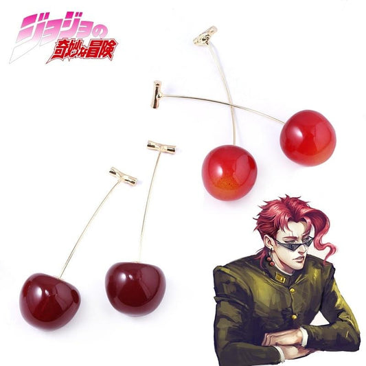Noriaki Kakyoin Cherry Earrings